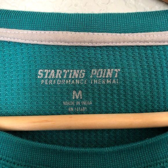 Starting Point Thermal Teal Long Sleeve Womens Medium - Picture 4 of 6